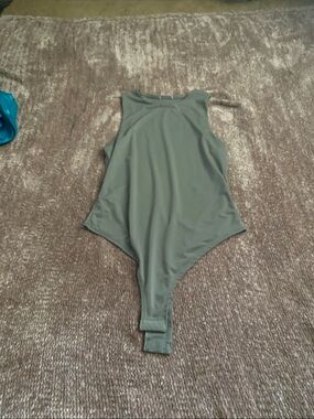 Kids Olive Green One-Piece Bodysuit